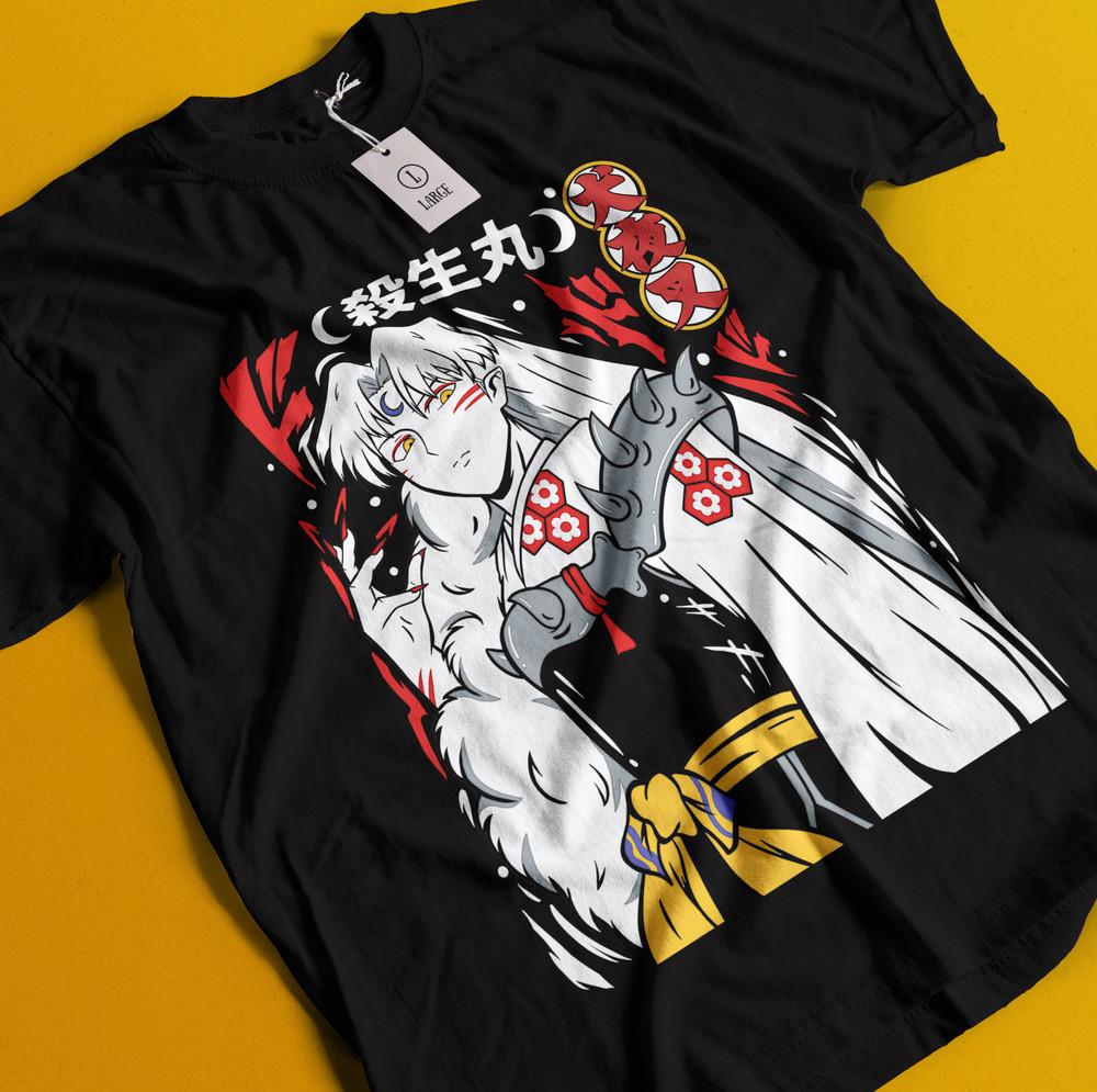 

Рубашка Инуяша Футболка Сессёмару Футболка Кагомэ Хигураси Футболка Мироку Футболка Нараку Кога XL