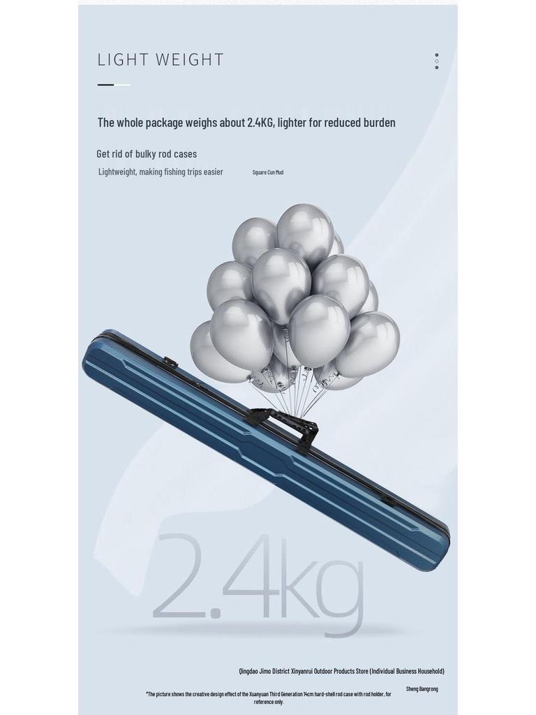 Große Angelruten-Aufbewahrungstasche - Hartschalen-Ausrüstungshalter