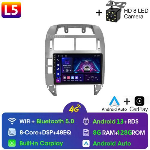 Fortress Pentru Volkswagen Polo Mk4 2001 - 2011 Radio Auto Android Player Multimedia Carplay Auto Stereo GPS Navi 2din DSP Unitate Principală