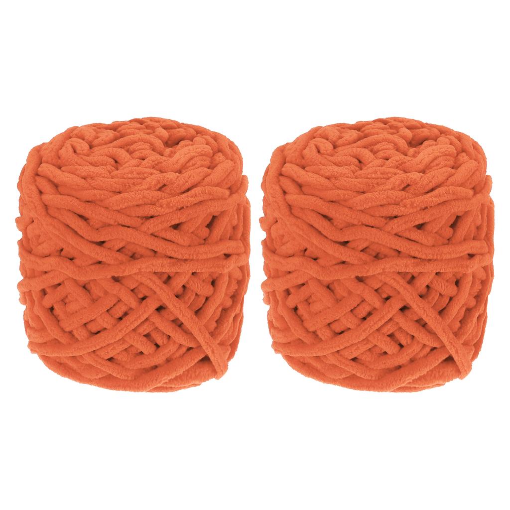 2 Gomitoli Filato Chenille Grosso 200g/7oz Peluche Spesso Morbido Soffice per Coperta Vellutata Morbida per Maglione Lavorato a Maglia a Mano all'Uncinetto