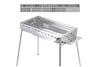 Captain Stag BBQ Grill, Stainless Steel, Family Grill, 450cc, Serves 3-4 People, High/Low Height Adjustment, Easy Assembly, Lightweight, UG-113