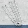 VidaXL Rideaux occultants aspect lin avec crochets 2pcs Bleu 140x225cm