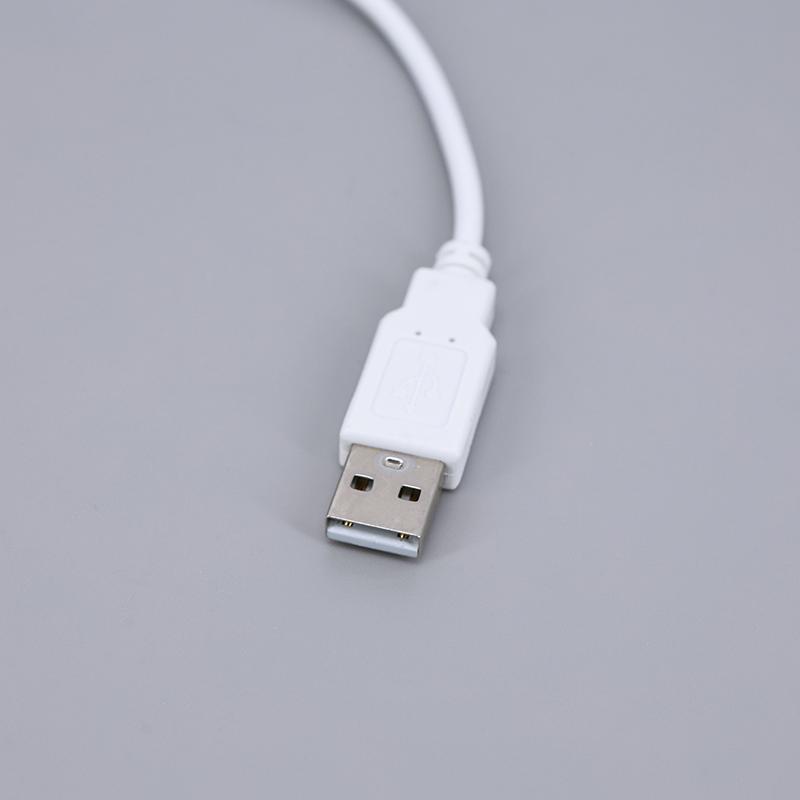 5V USB 2.0 Female Male 4Pin Wire Power Supply Cable Jack Charging Extension Connector white 0.3m 1m for computer accessories