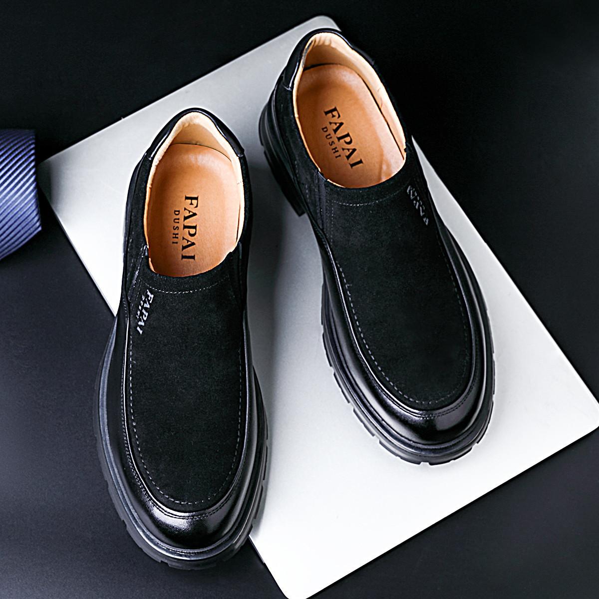 

2025 autumn new men s casual tooling boots high-end men s shoes business dress black short boots trend versatile 43 чёрный