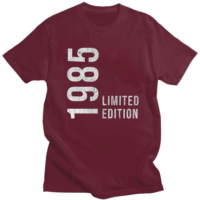 Fantastisches 40. Retro Vintage 1985 Bedrucktes T-Shirt Herren 100% Baumwolle T-Shirt Individuelle Jahre Geburtstagsgeschenk T-Shirts Modische T-Shirts