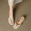 Fashion Medium Heel Sandals for Women Sexy Designer Fashion Sandal Woman Orthopedic Roman Shoes Brands Shoe Summer New 2025 Chunky Party