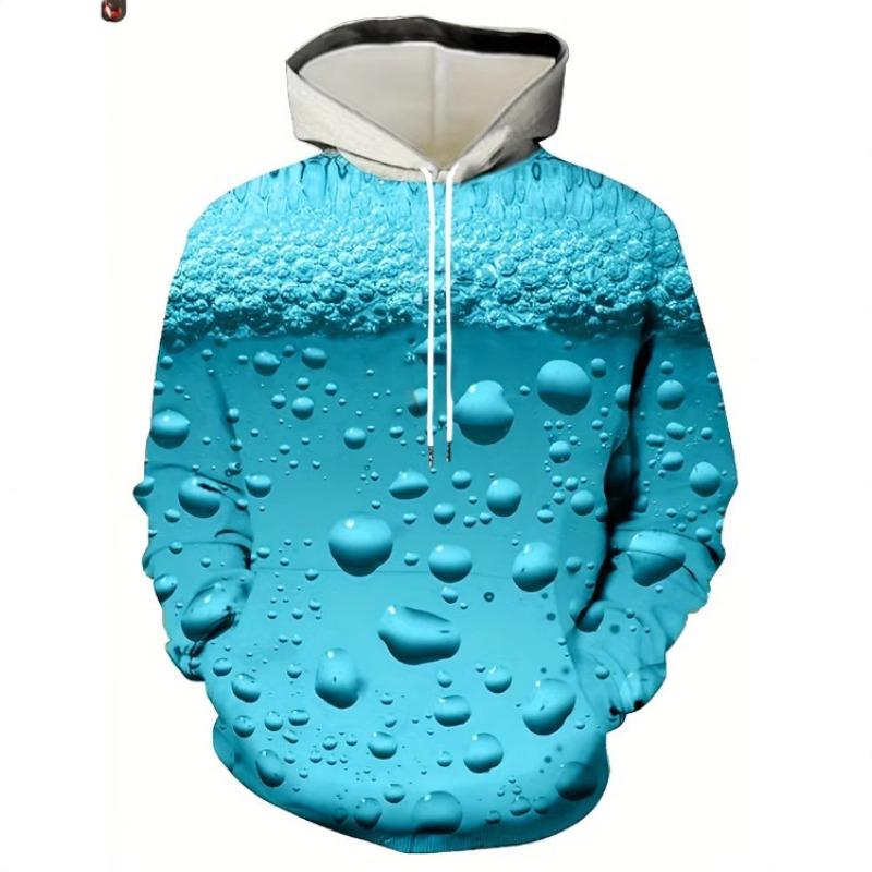 Fashion Printed Men's Sweatshirt Casual Loose Hoodies Sweatshirts Men’s