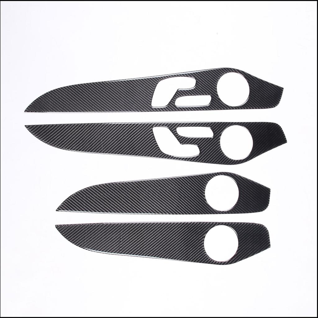For Mercedes-Benz C-Class GLC W205 C180 2014-2020 Car Interior Doors Decoration Panel Cover Trim Soft Carbon Fiber Accessories
