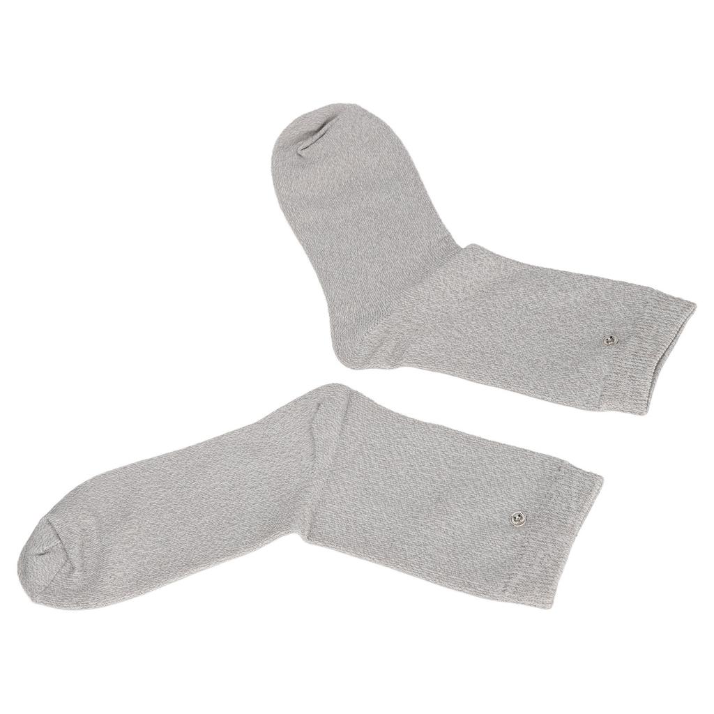 1 Pair Conductive Socks Compatible Pain Treatment Elastic Electrode Socks Massage Socks for Poor Circulation Arthritis