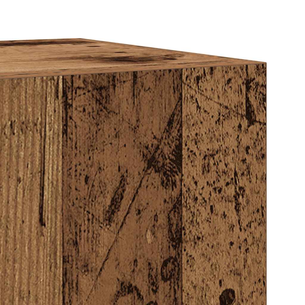 3 Piece Bathroom Furniture Set Rustic Wood Look Particleboard