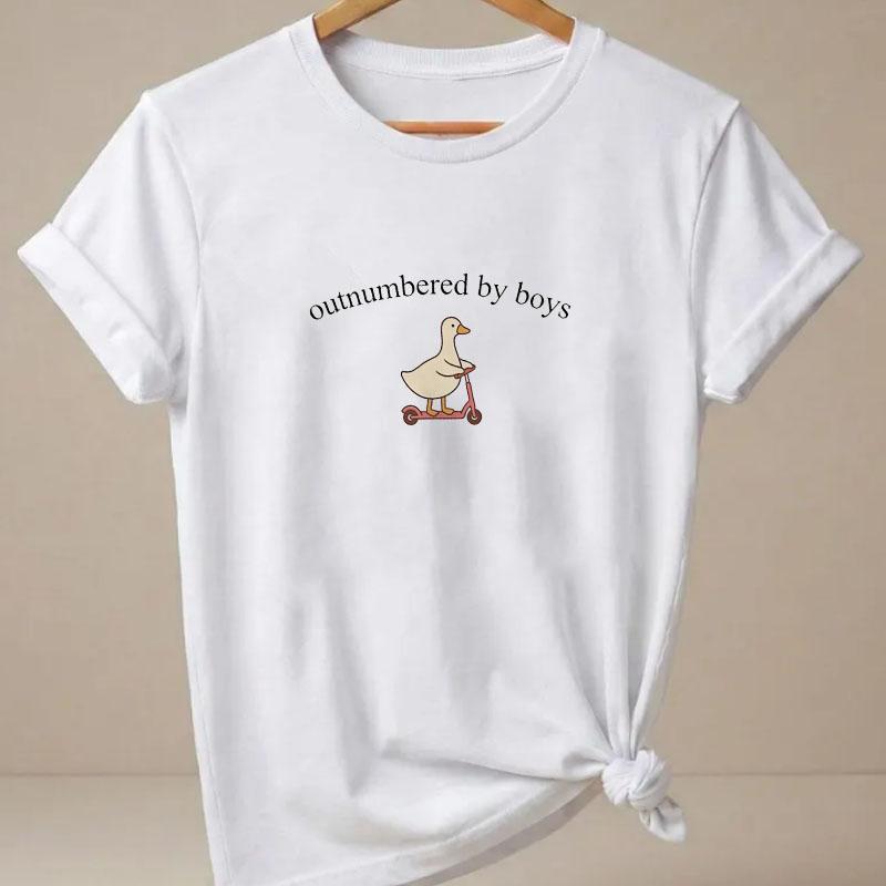 Funny Goose Mama Tshirt Unisex Short Sleeve Mothers Day Gift Cute Boy Mom Tee Shirt Summer Soft Clothing for Unisex