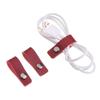 Work Travel Accessories Leather Cable Straps Tie Wraps Keeper Wire Ties Earphone Wrap Winder