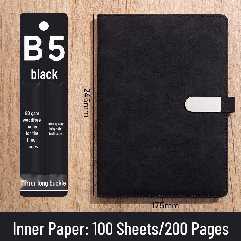 Custom Logo A5 High-End Office Notebook with Premium Cover and Inner Pages