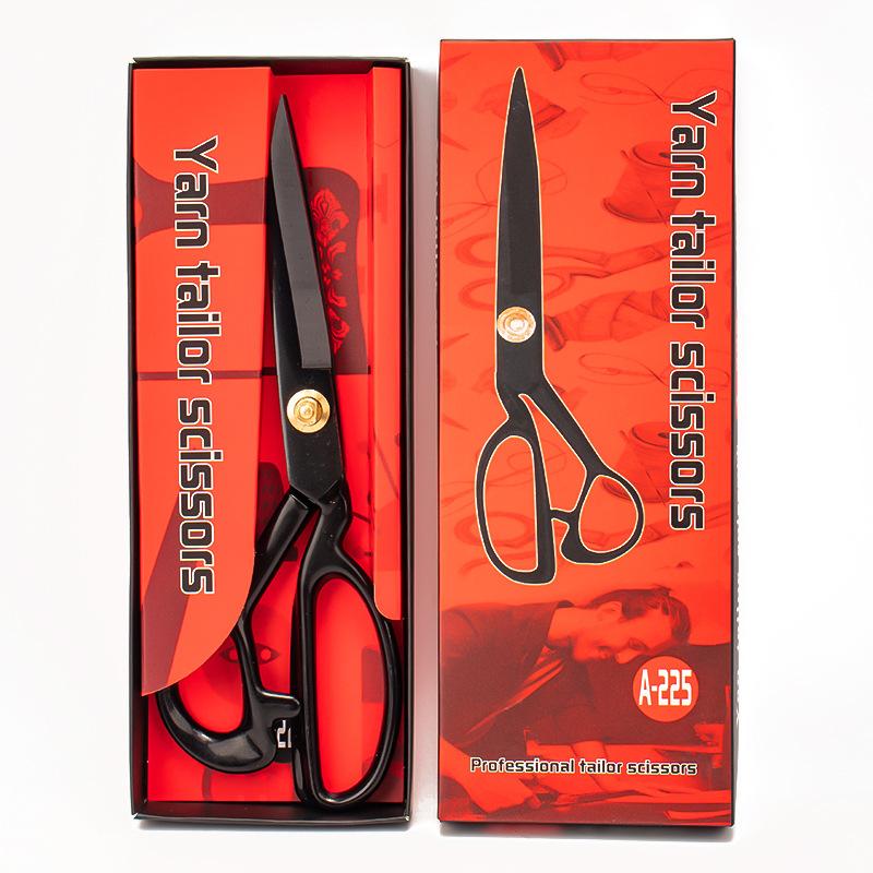 Tailor scissors Multi-size black tailor scissors Stainless steel fabric scissors, tailor scissors