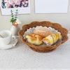 Handwoven Storage Basket Kitchen Fruit Bread Basket Food Serving Holders for Home Living Room Outdoor Picnic Serving Basket
