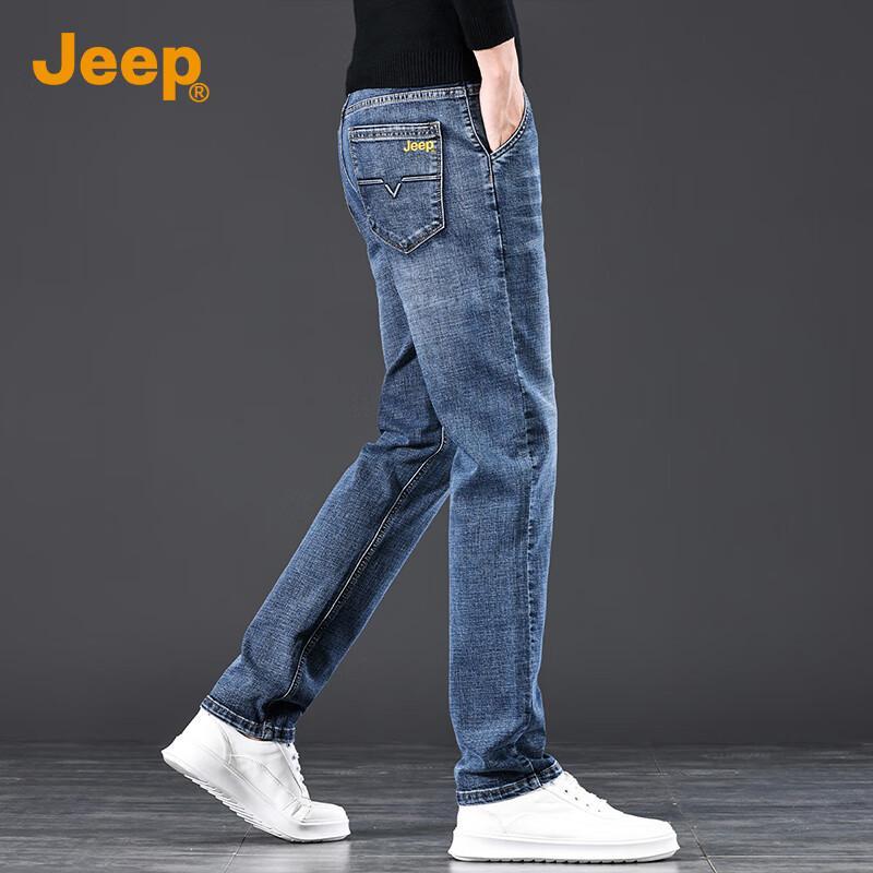 Мужские свободные прямые эластичные джинсы JEEP 29