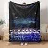 Name Custom Super Junior Poster Print Flannel Blanket High Quality Warm Comfortable Cover for All Seasons Perfect for Gifts Home Decor