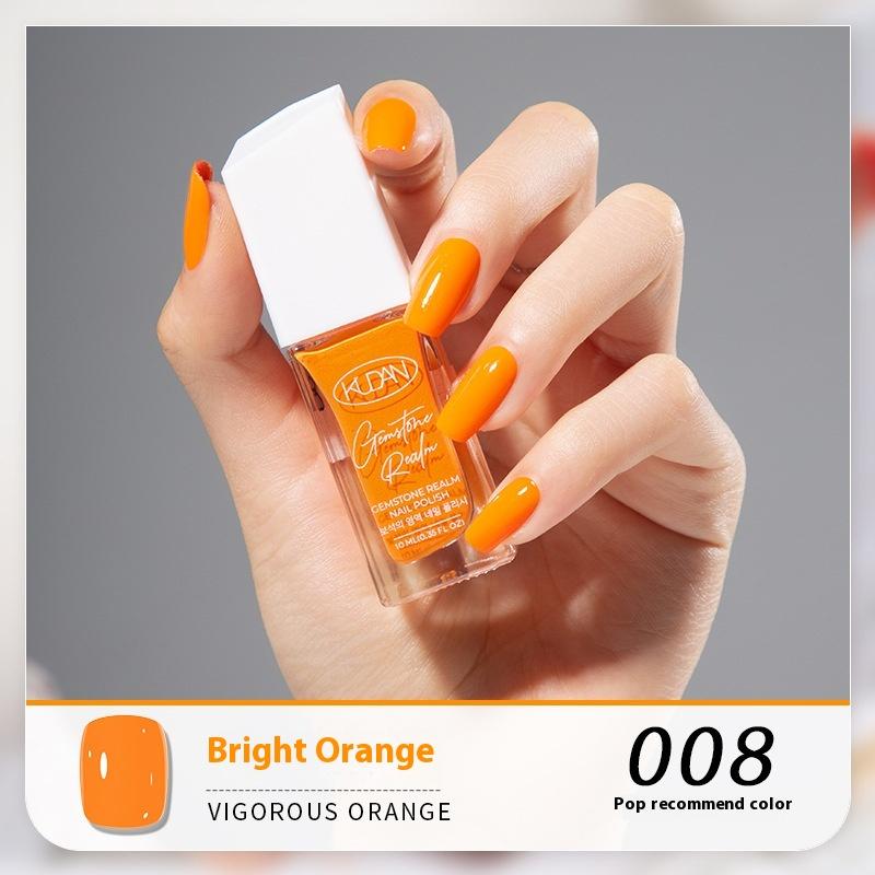 New KUDAN Diamond Realm Nail Polish No-Baking Quick Drying 10ml Tear Light Fragrance Summer