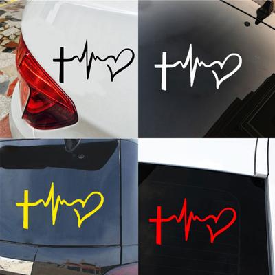 Faith Hope Love Car-Styling Vehicle Heart Sticker Body Window Bumper Decal Decor
