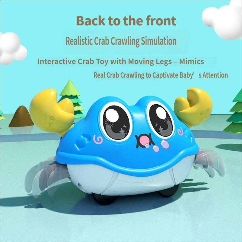 Climbing Crab Double-Back Running Crab Simulation Left And Right Crawling Pull Back Animal Car Baby Todderls Cartoon Gift