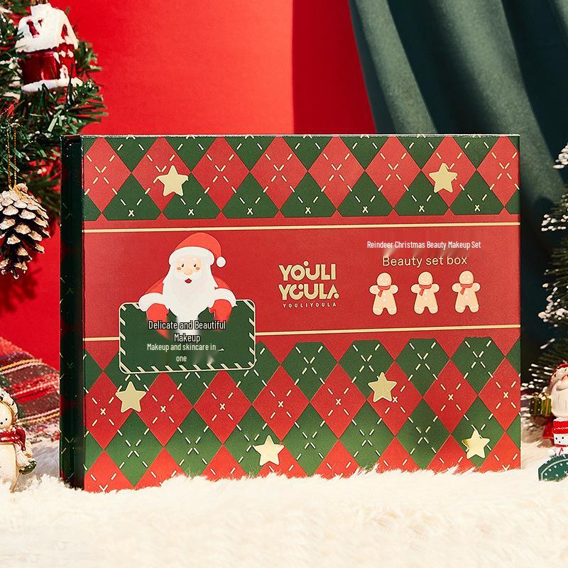 Reindeer Beauty Holiday Makeup Gift Box - Full Set for Christmas & Valentine's Day