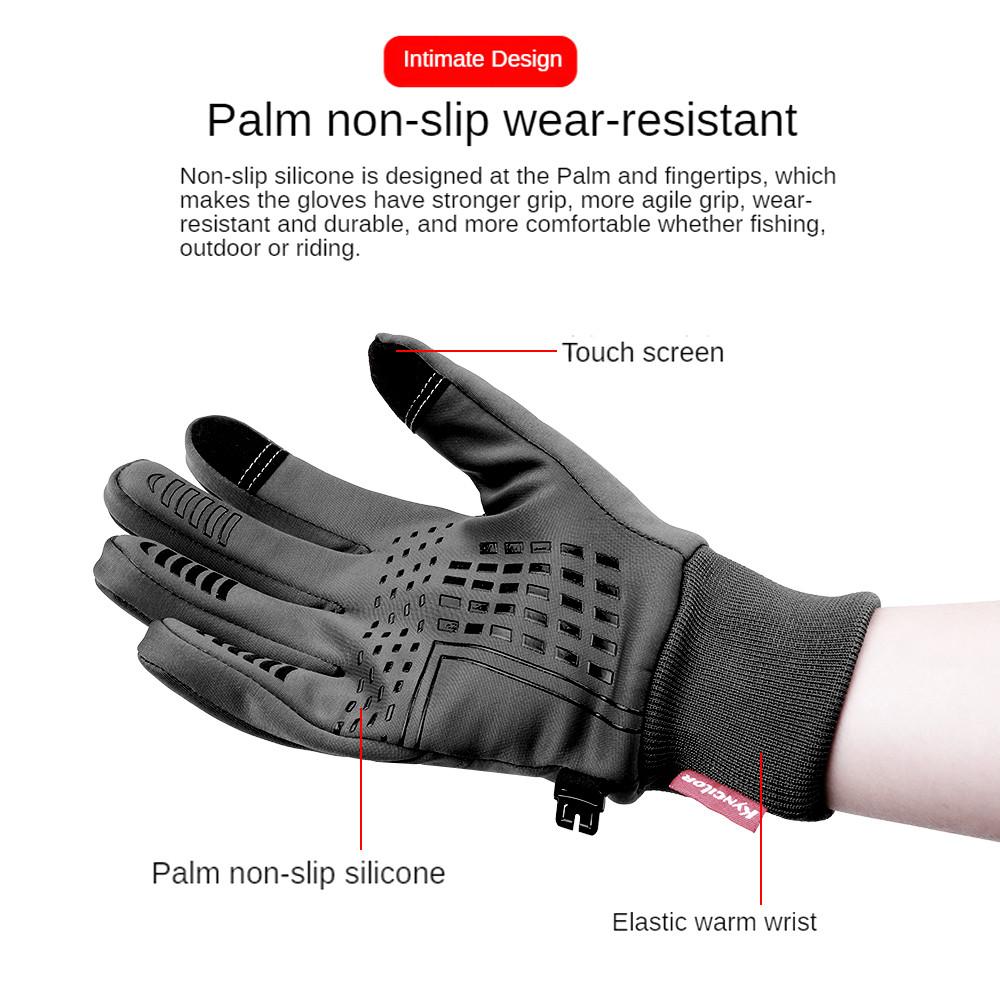 Autumn Winter Men Women Gloves Touch Cold Waterproof Motorcycle Gloves Outdoor Sports Warm Thermal Fleece Running Ski Gloves