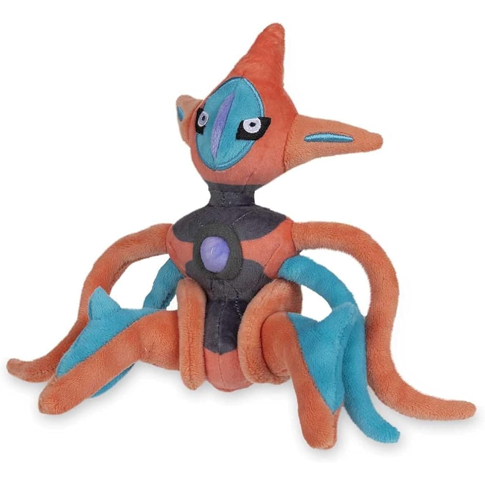Pokmon Center Original Pokmon Fit Deoxys Plush Toy 15.5x18x15 cm Soft Stuffed Animal
