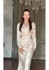 2025 Winter French Retro Light Luxury Long Sleeve Skirt Set