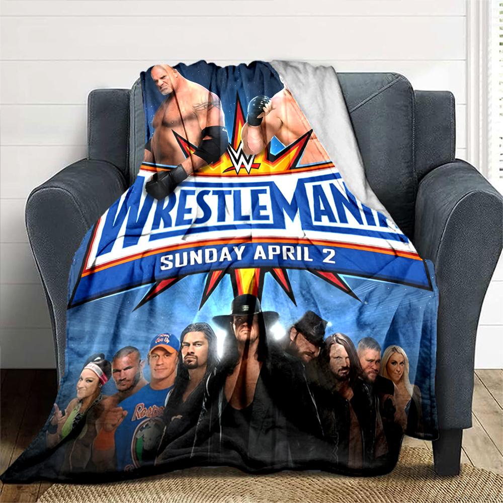 Wrestlemania Decke Bequem Groß für Bett Wohnzimmer Sofa für Alle Jahreszeiten Digitaldruck Perfektes Geschenk für Verwandte und Freunde