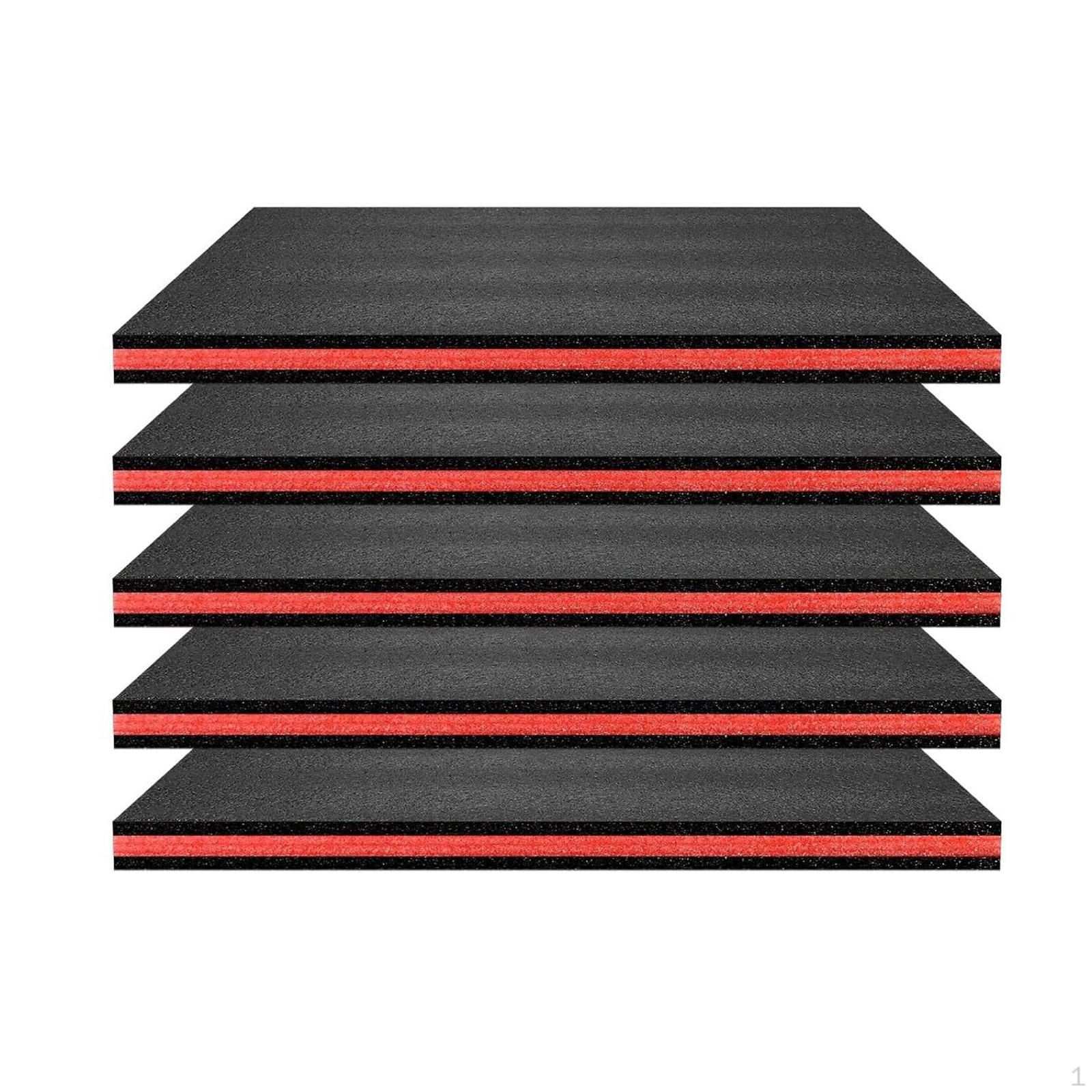 

5 Pack Foam Inserts, Liners, Shockproof, Cuttable, for DIY, Crafts, Storage, Tool Boxes Length 45cm