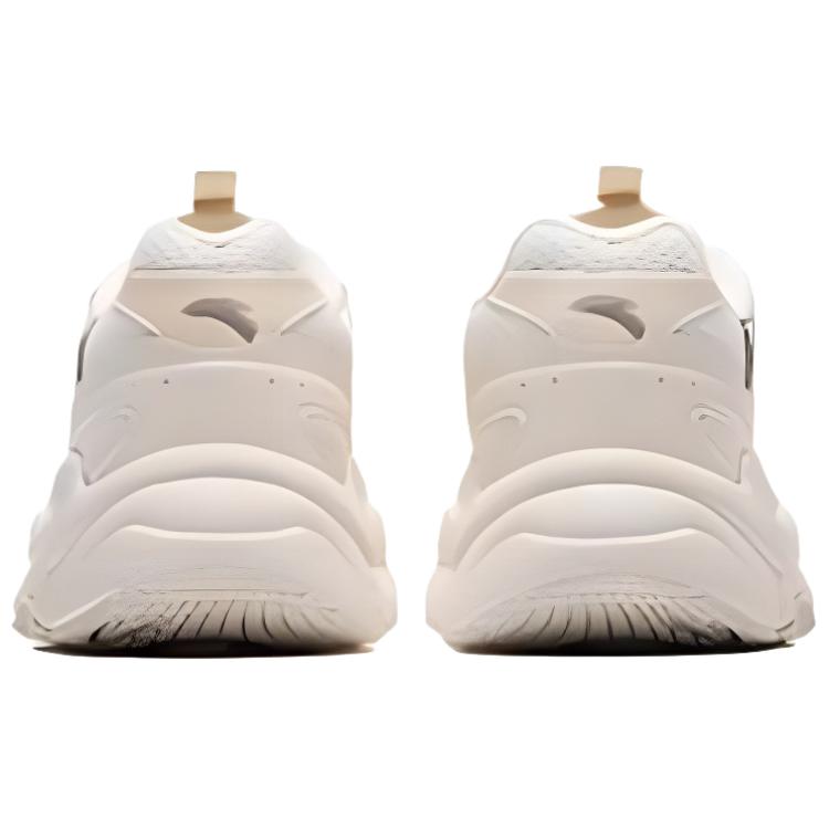 Anta Algodón de Azúcar Retro Cómodos Antideslizantes Resistentes al Desgaste Ligeros Zapatos Casuales de Caña Baja Zapatilla Mujer Blanco Caqui 122528889-2