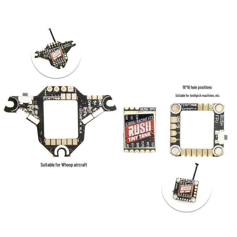 RUSHFPV TINY TANK 5V 350mW Nano VTX for FPV Drones