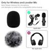 10pcs Lavalier Mic Furry Muffs Foam Windscreens Mini Microphone Universal Fit Wind Noise Reduction Accessory Kit