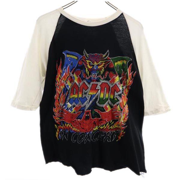 

70s Old vintage Double-sided painting print Short sleeve Paki cotton T-shirt Men s Used