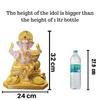 1 Piece Premium Decorative Lord Ganesha Statue & Idols for Home, Office, and Pooja for Festivals, Weddings, and Special Occasions(Poly Resin)
