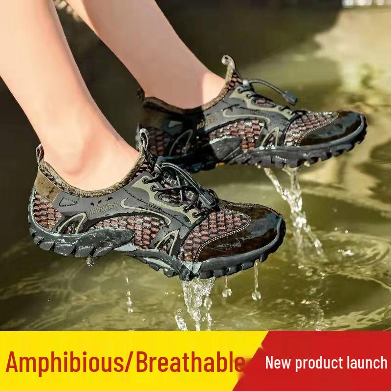 Herren Atmungsaktive Mesh Watschuhe - Sportlich Lässig Koreanischer Stil Wandersandalen