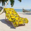 Sun-Kissed Fun: Yellow Rubber Duck-Print Beach Towel for Summer Suitable for Towels, Bath Towels, Beach Towels