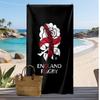 England Rugby Printed Beach Towel Quick Dry Soft TowelPortable Large Rectangular Beach Blanket for Travel Swimming Pool