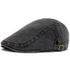 Ny vintage bomullsbasker Herre Kvinner Mote Flat Visir Cap Uformell Høst Berets Retro Newsboy Hat Sommer Unisex Justerbar