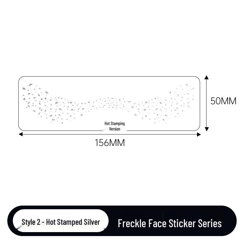 Gold & Silver Glitter Waterproof Christmas Freckle Tattoo Stickers for Party Makeup
