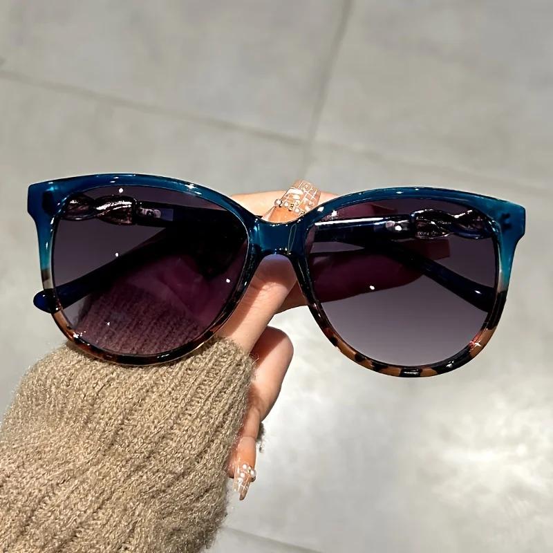 Spersonalizowane damskie okulary przeciwsłoneczne Cat Eye Retro okulary przeciwsłoneczne Butterfly Modne damskie okulary przeciwsłoneczne z dużą ramką Outdoor