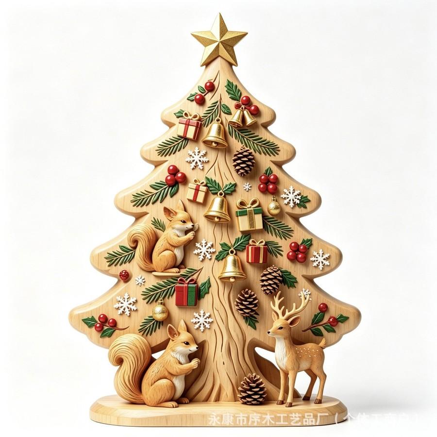 The Little Prince Fox Wooden Flat Decorative Item Fairytale Home Decor Christmas Craft Desktop Ornament