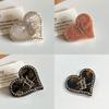 Chic And Elegant Love Heart Rhinestone Hair Clip Perfect For Everyday Use