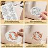 A4 Koi Fish Airplane Ball Suit Pattern Embroidery Stabilizer - Self-Adhesive Water-Soluble Nonwoven Fabric for Easy Stitching