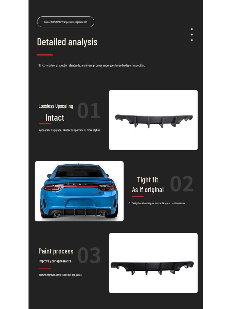 Zadní difuzor Dodge Charger Widebody
