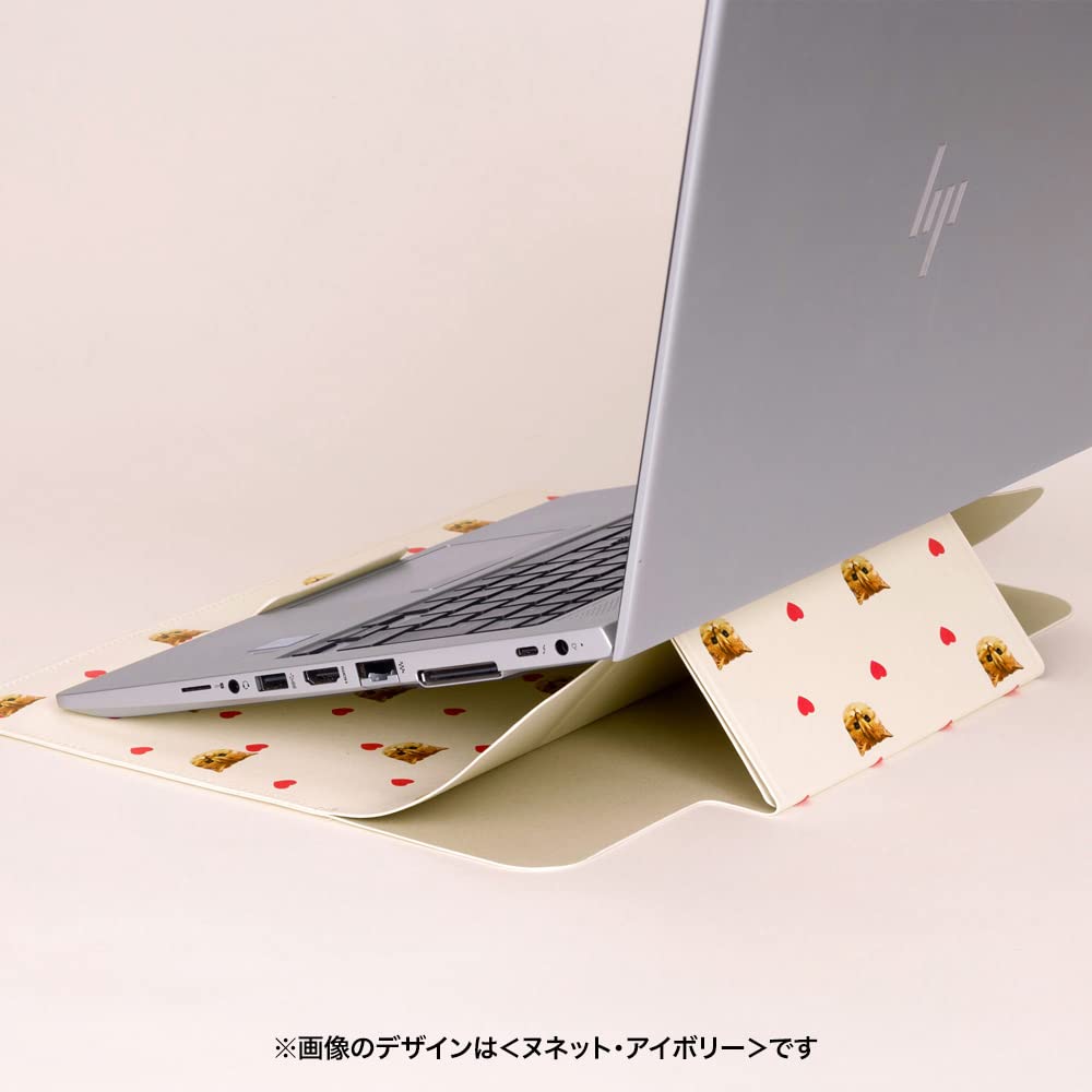 Paul & Joe Digital Line Marks Laptop Sleeve Case with Stand, Chrysanthemum Pale Pink (DGA-CAS20-PK)