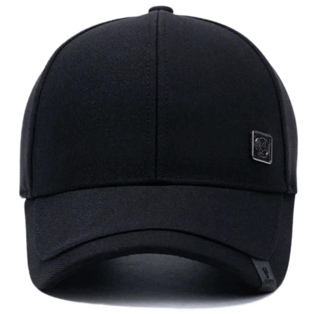 Men Baseball Cap With Metal Mark Adjustable Casual Hat Caps For Men WomenOutdoor Sports Fishing Leisure Caps