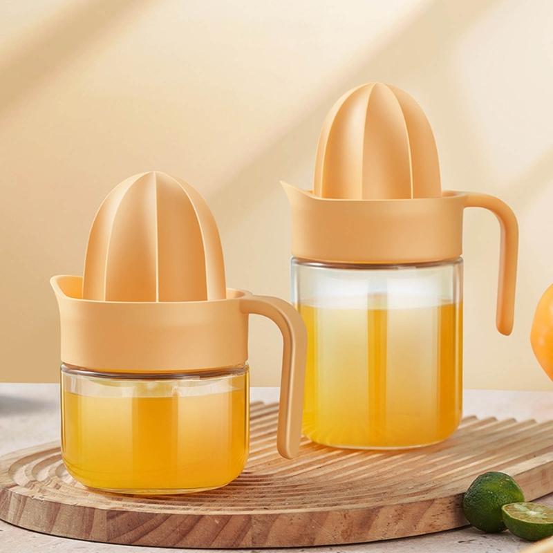 Citrus Juicer Manual Handheld Squeezer for Lemon Limes and Tangerines with Comfortable Grip Handle 280/450ml Capacity