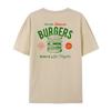 Women 90s Retro Hamburger TShirt Hippie Vintage Aesthetic Foodie T Shirt Cute Burger Lover Tee Shirt Unisex Fashion Clothes