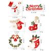 Merry Christmas Xmas Jewelry Enamel Brooch Santa Claus Hat Badges Pin Christmas Wreath Bells